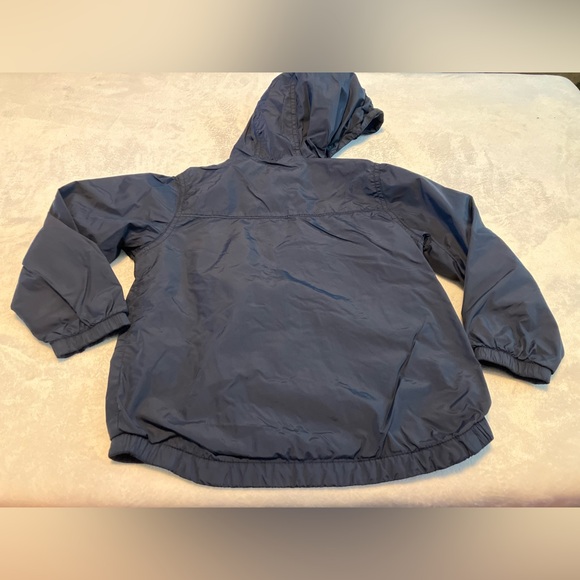 Navy Blue Kids Hooded Jacket - Picture 3 of 5